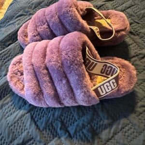UGG fluff yeah slide Purple size 6